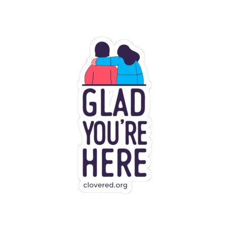 Glad You're Here Kiss-Cut Stickers